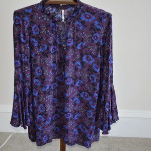 FREE PEOPLE 'magic Mystery' Tunic Top In Purple